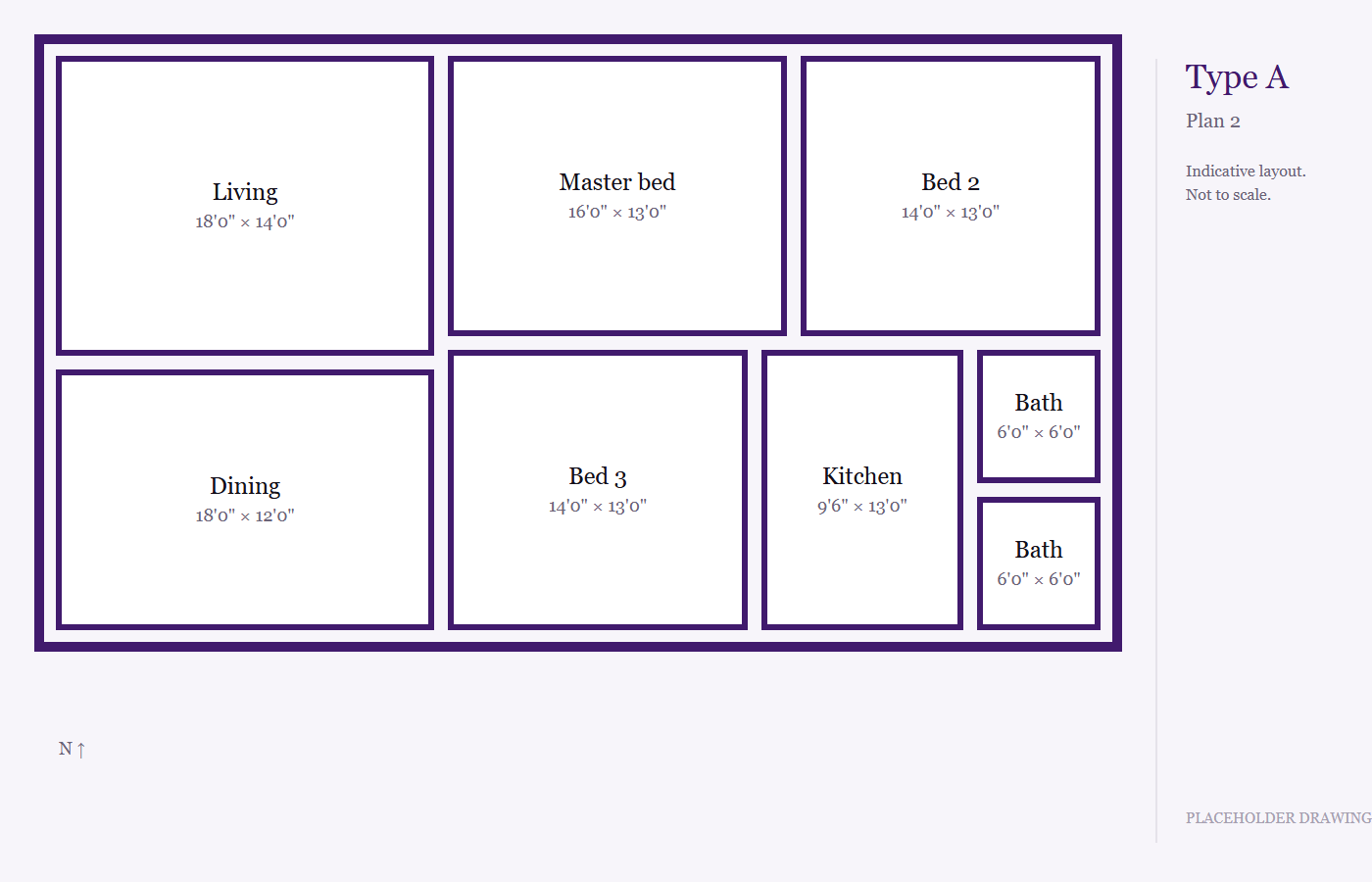 Type A floor plan 2