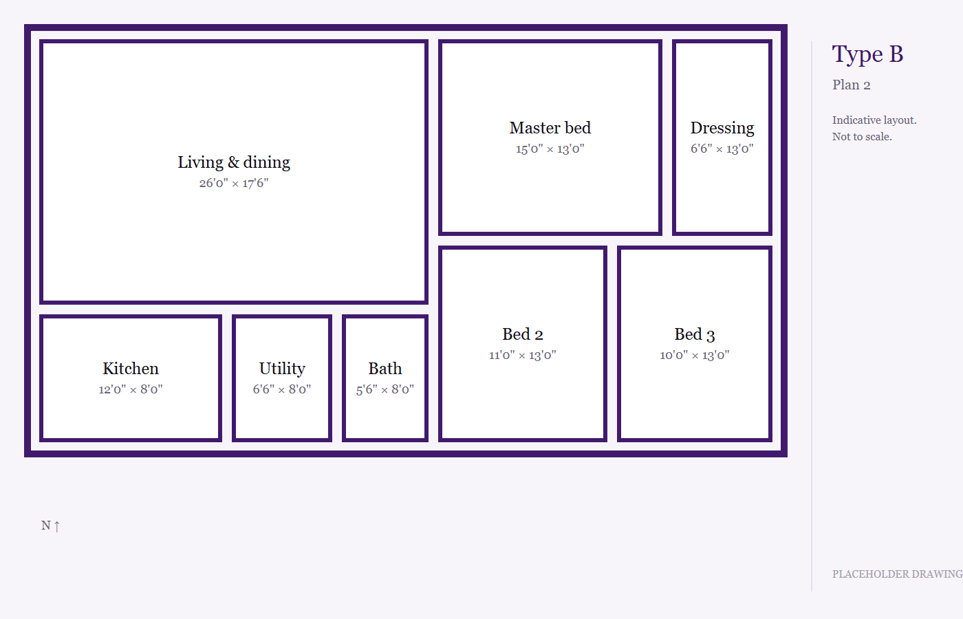 Type B floor plan 2